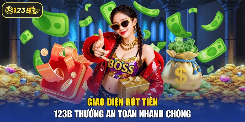 Giao diện rút tiền 123B thưởng an toàn nhanh chóng